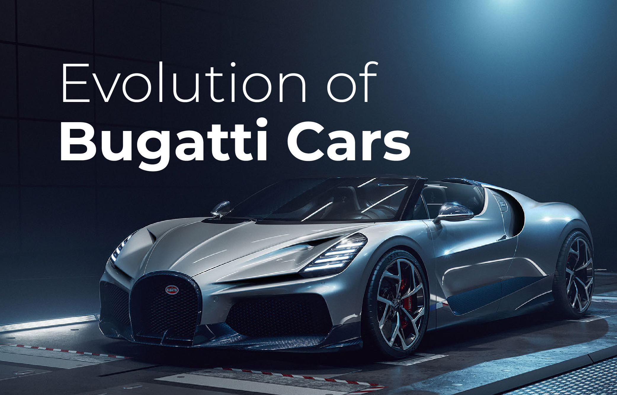 Evolution of Bugatti cars