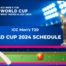 Men’s T-20 World Cup 2024 Time table